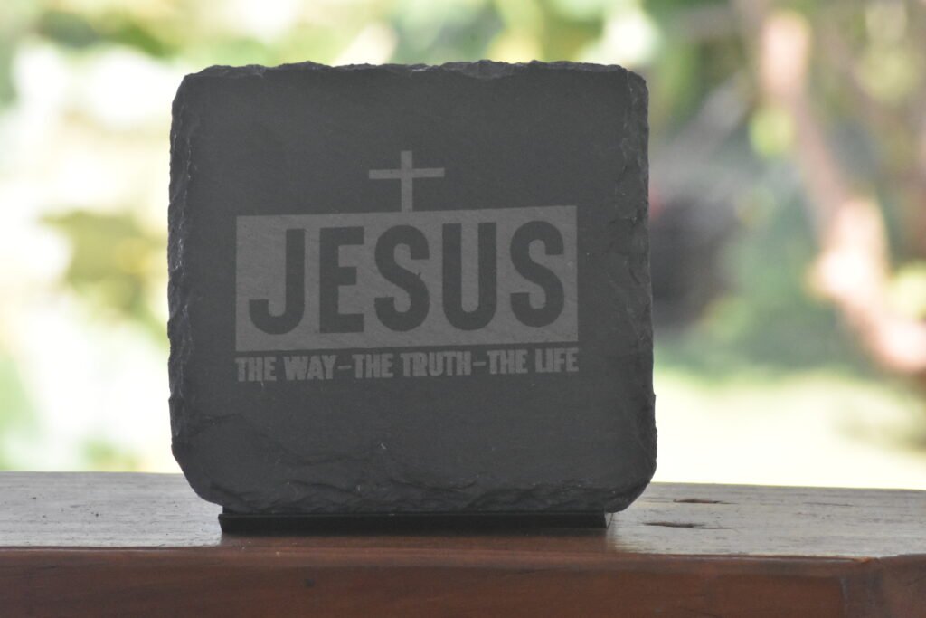 4 Jesus Slate Coasters