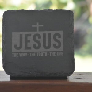 4 Jesus Slate Coasters