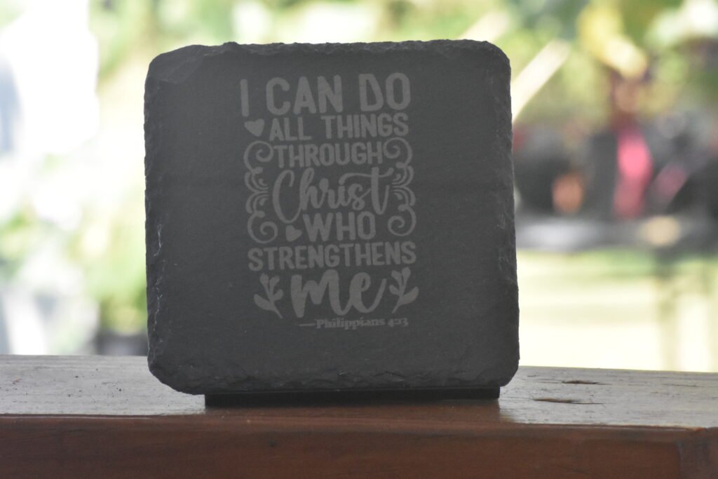 4 I can do Slate Coasters