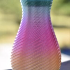 3D Printed Solar Vase: Unique Outdoor Decor (7.6" x 5.27")