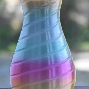 3D Printed Solar Vase: Unique Color Changing Decor